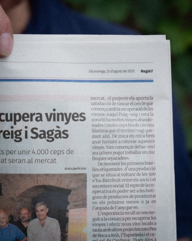 Espardenya i Esclop es presenta al món: el ressorgir del vi al Berguedà 5 Regio7 2 Espardenya i Esclop